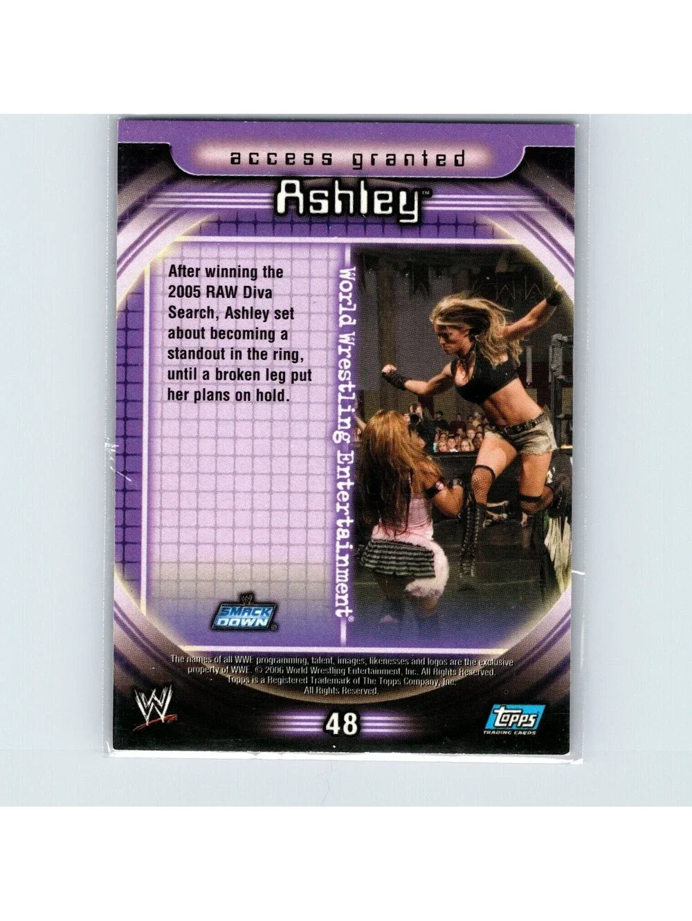 2006 Topps WWE Insider Ashley #48
